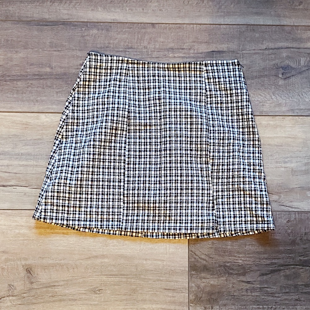 BGD gingham mini skirt